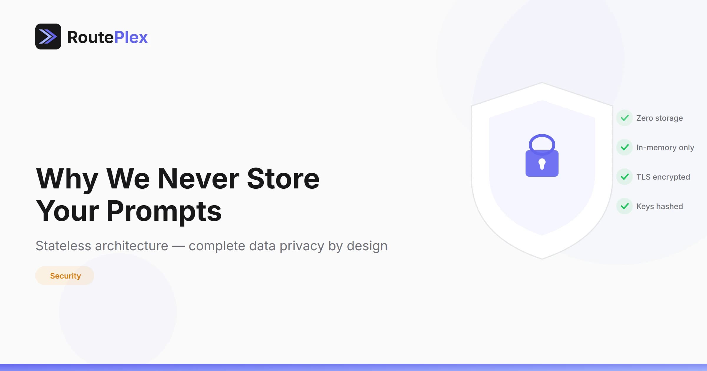 Why We Never Store Your Prompts